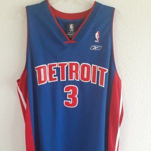 Ben Wallace Detroit Pistons Throwback Jersey NWT